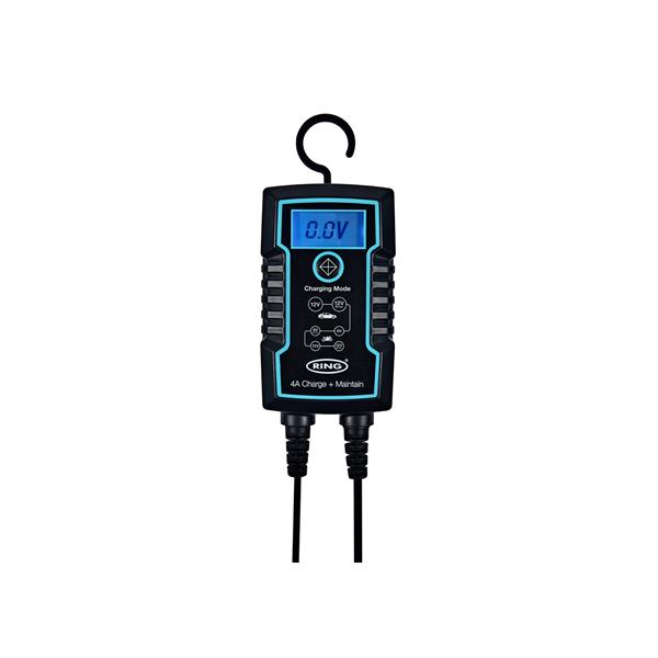 CHARGEUR BATTERIE INTELLIGENT+ MAINTIEN DE CHARGE 4A 6/12V RING
