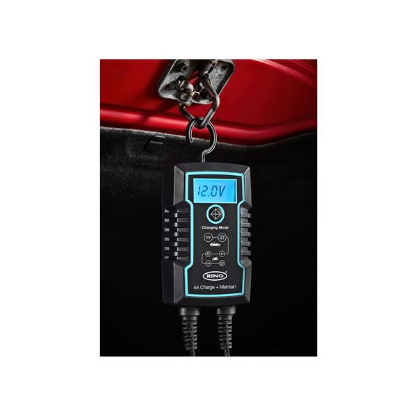 CHARGEUR BATTERIE INTELLIGENT+ MAINTIEN DE CHARGE 4A 6/12V RING