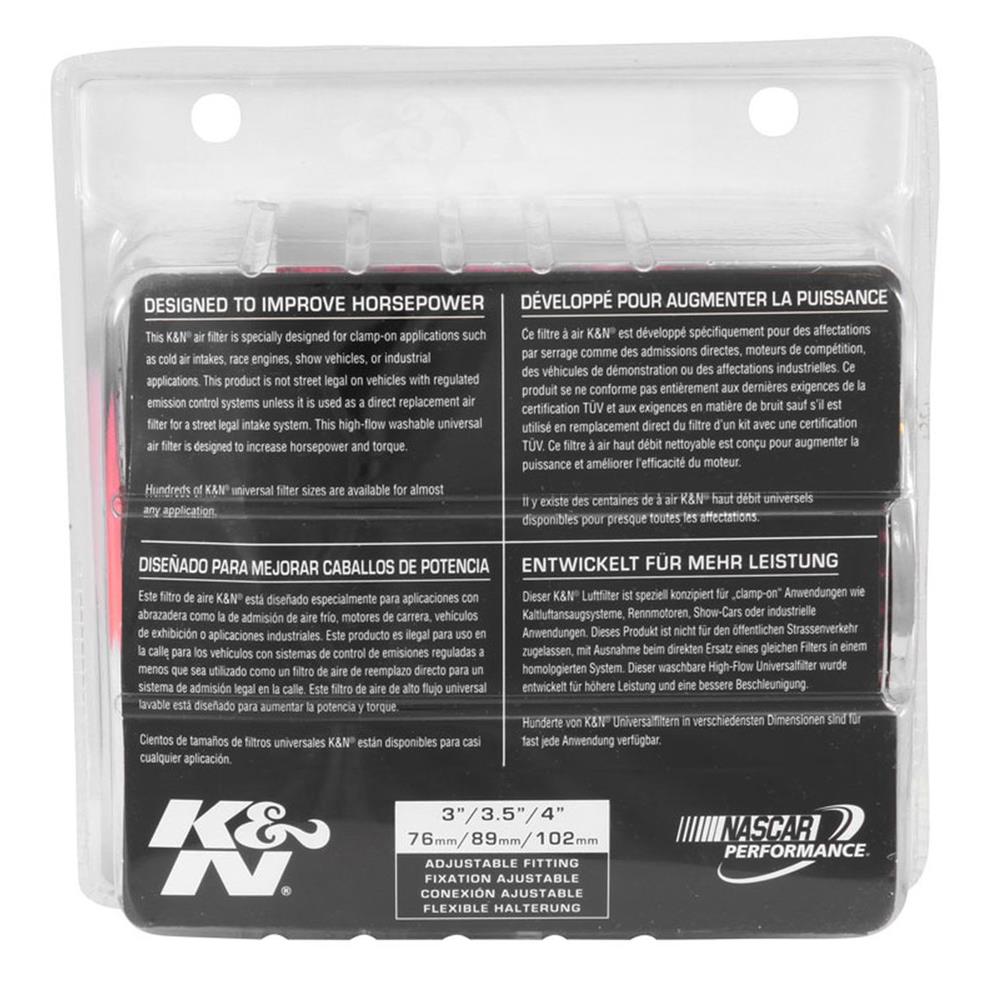 FILTRE A AIR UNIVERSEL K&N RG-1001RD-L