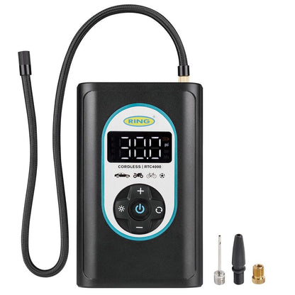 COMPRESSEUR D'AIR AUTONOME 120W RECHARGEABLE  RING