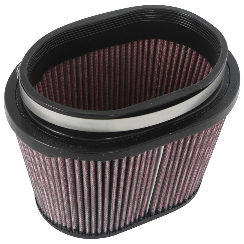 FILTRE A AIR UNIVERSEL OVALE 6-1/4" X 4", 7-7/8" X 5-1/2"B, 6-1/4" X 4"T,5"H, K&N
