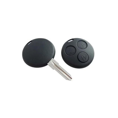 COQUE CLE ADAPTABLE POUR SMART 3 BOUTONS LAME CRANTEE FIXE KEYSKAR