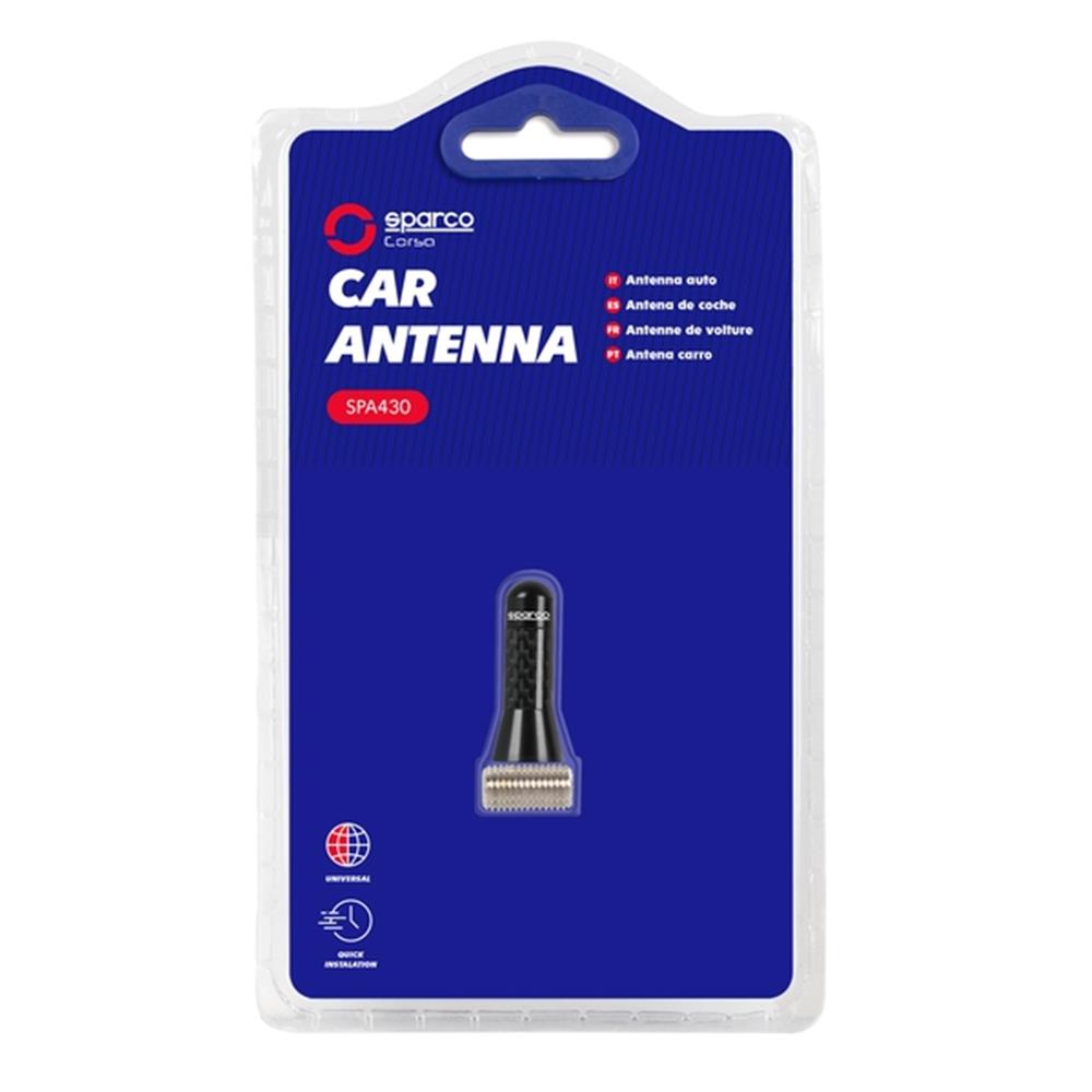 ANTENNE UNIVERSELLE COURTE NOIRE CARBONE SPARCO