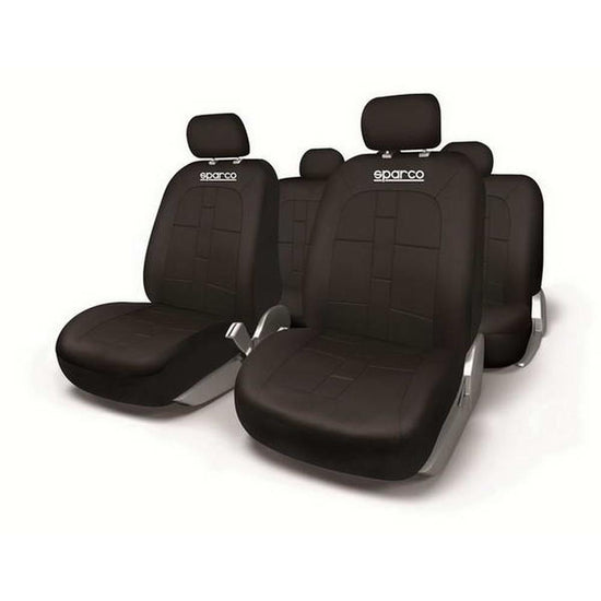 JEU DE HOUSSES DE SIEGE UNIVERSELLES SPARCO POLYESTER NOIRE