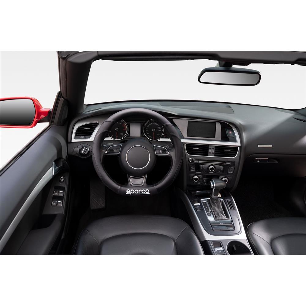 COUVRE VOLANT SPARCO AVEC MEPLAT POUR VW GOLF 7/ C1/ C3 II/ C4/DS4...