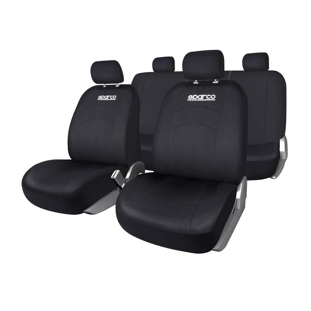 JEU DE HOUSSES COMPLET SPARCO NOIR/ NOIR