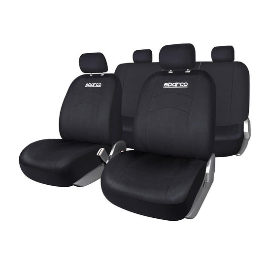 JEU DE HOUSSES COMPLET SPARCO NOIR/ NOIR