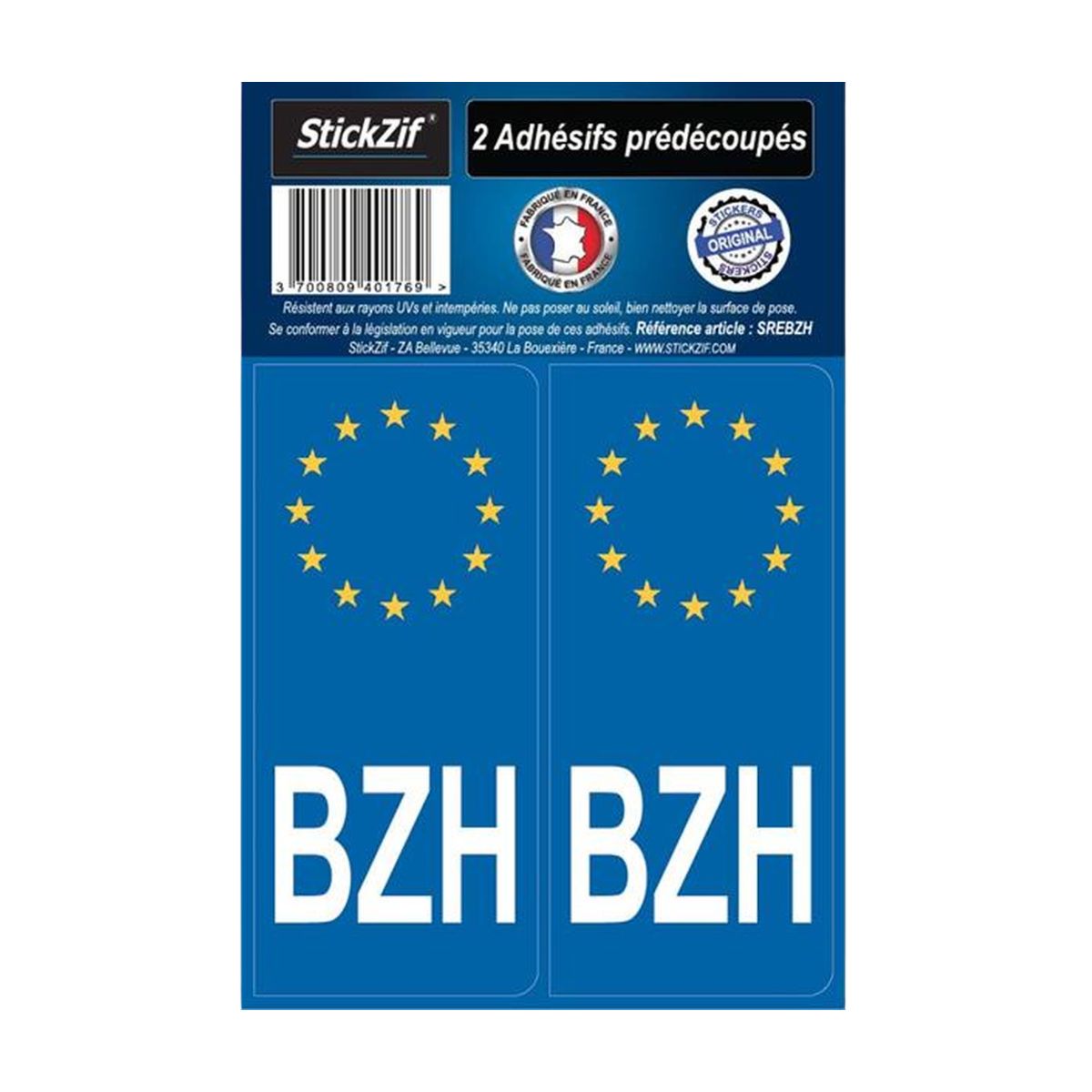 ADHESIFS REGION EUROPE BZH X2
