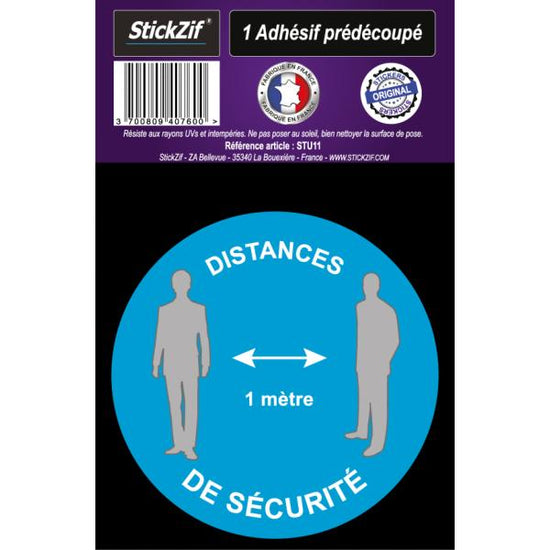 ADHESIF PRE DECOUPE DISTANCES DE SECURITE