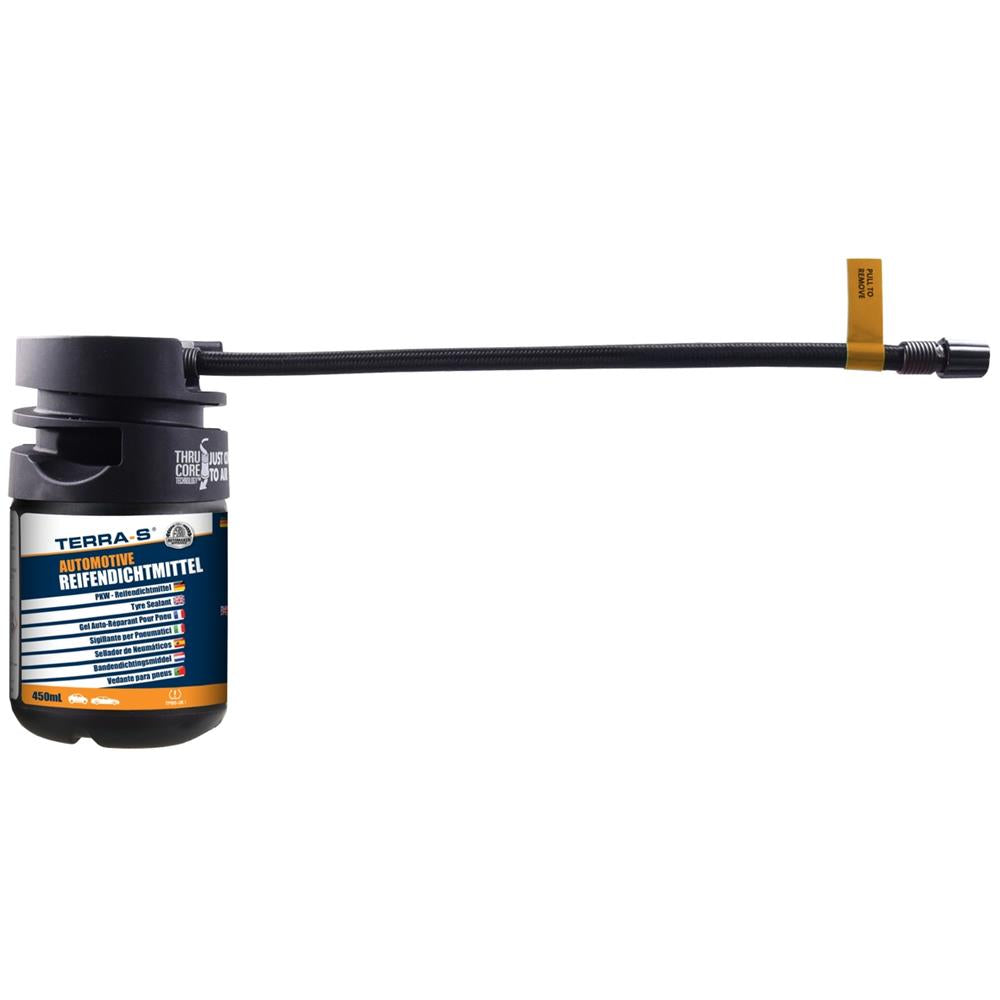 KIT ANTI-CREVAISON 450ML INJECTION SEMI AUTOMATIQUE BOUTEILLE RIGIDE AVEC COMPRESSEUR TERRA S