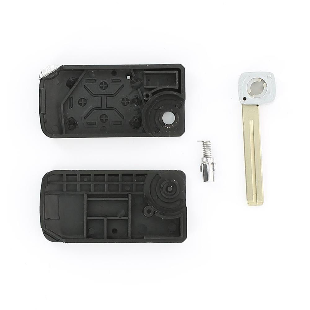 COQUE CLÉ ADAPTABLE TOYOTA 3 BOUTONS LAME FRAISÉE RÉTRACTABLE