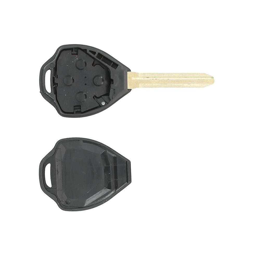 COQUE CLE ADAPTABLE TOYOTA 4 BOUTONS LAME CRANTEE FIXE