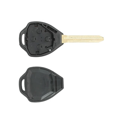 COQUE CLE ADAPTABLE TOYOTA 4 BOUTONS LAME CRANTEE FIXE
