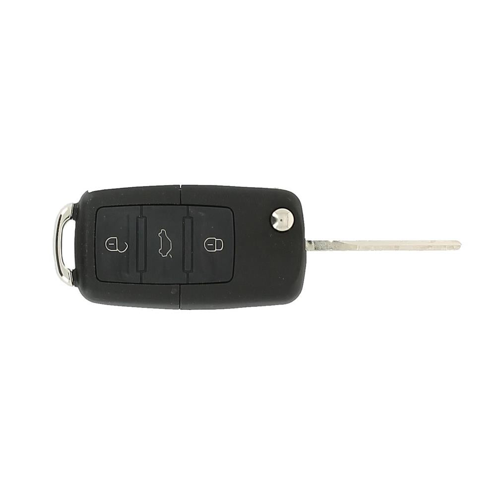 COQUE CLE ADAPTABLE VW 3 BOUTONS LAME FRAISEE RETRACTABLE 8MM