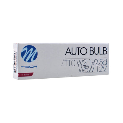 AMPOULE HALOGENE W5W T10 12V 5W (BOITE DE 10) MTECH
