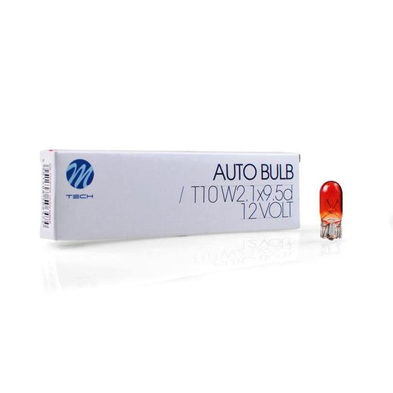 AMPOULE HALOGENE WY5W T10 12V 5W ORANGE (BOITE DE 10) MTECH