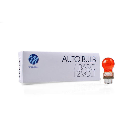 AMPOULE HALOGENE P27W (3156) W2.5X16D 12V 27W ORANGE (BOITE DE 10) MTECH