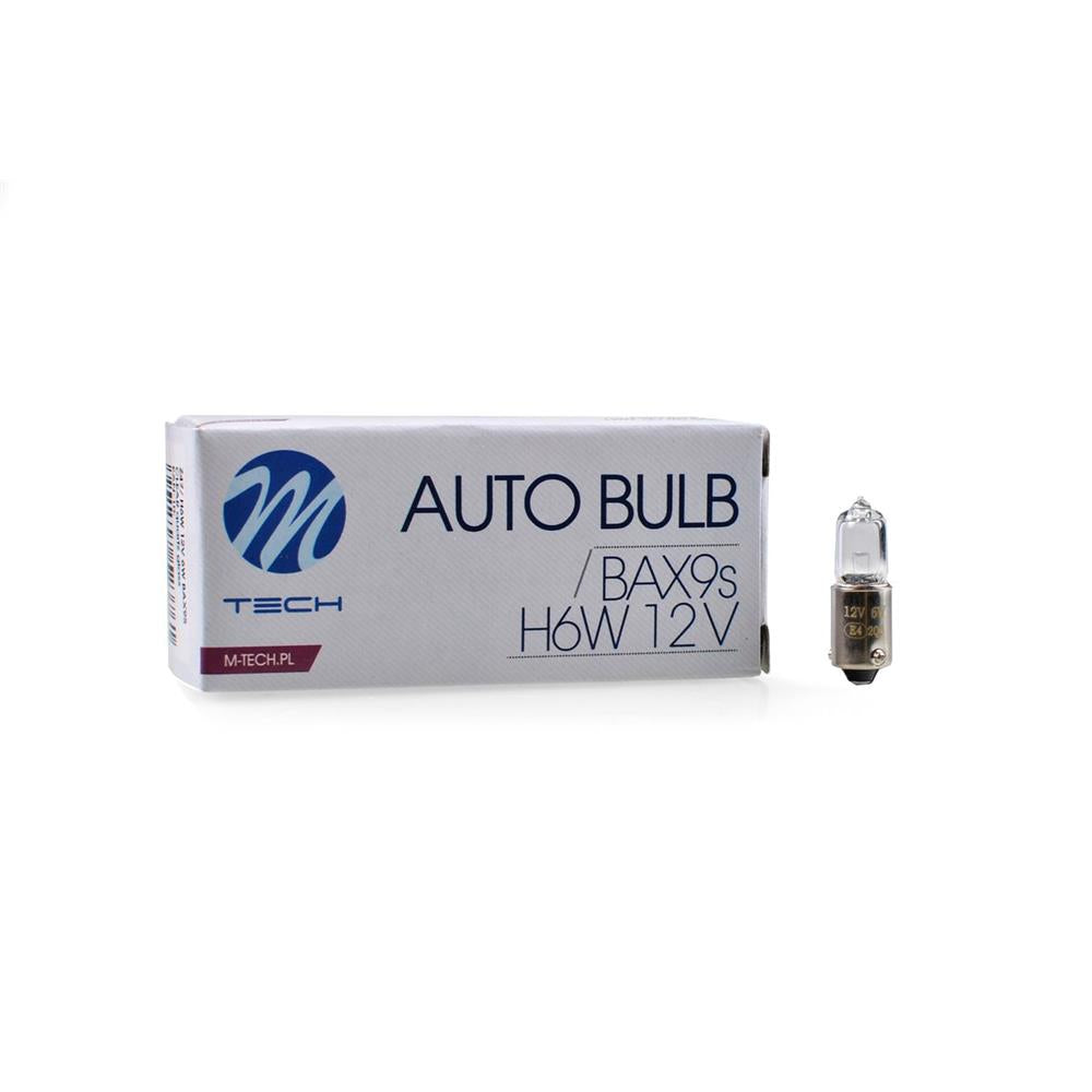 AMPOULES HALOGENE H6W BAX9S 12V 6W (BOITE DE 10) MTECH