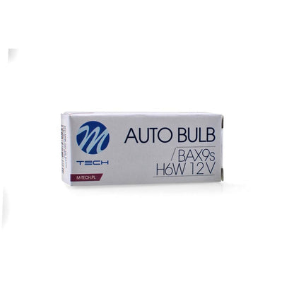 AMPOULES HALOGENE H6W BAX9S 12V 6W (BOITE DE 10) MTECH