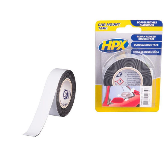 RUBAN ADHESIF DOUBLE FACE 19 MM X 2 M TAPES (UNITE) HPX