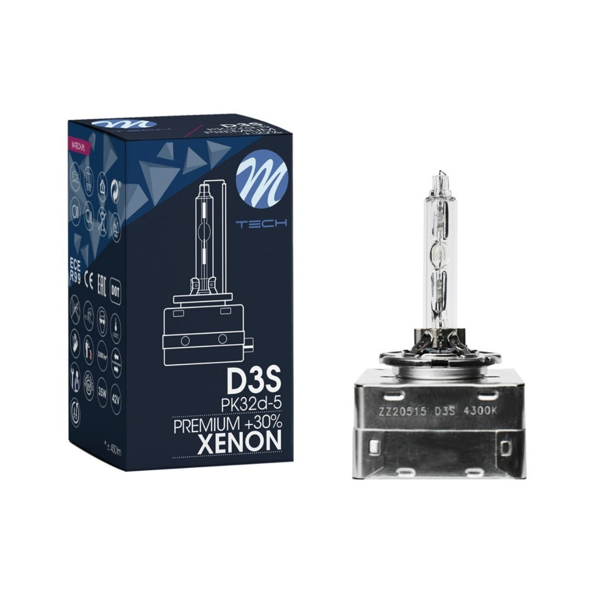 1 AMPOULE D3S 4300K 35W +30% CE (BOITE)
