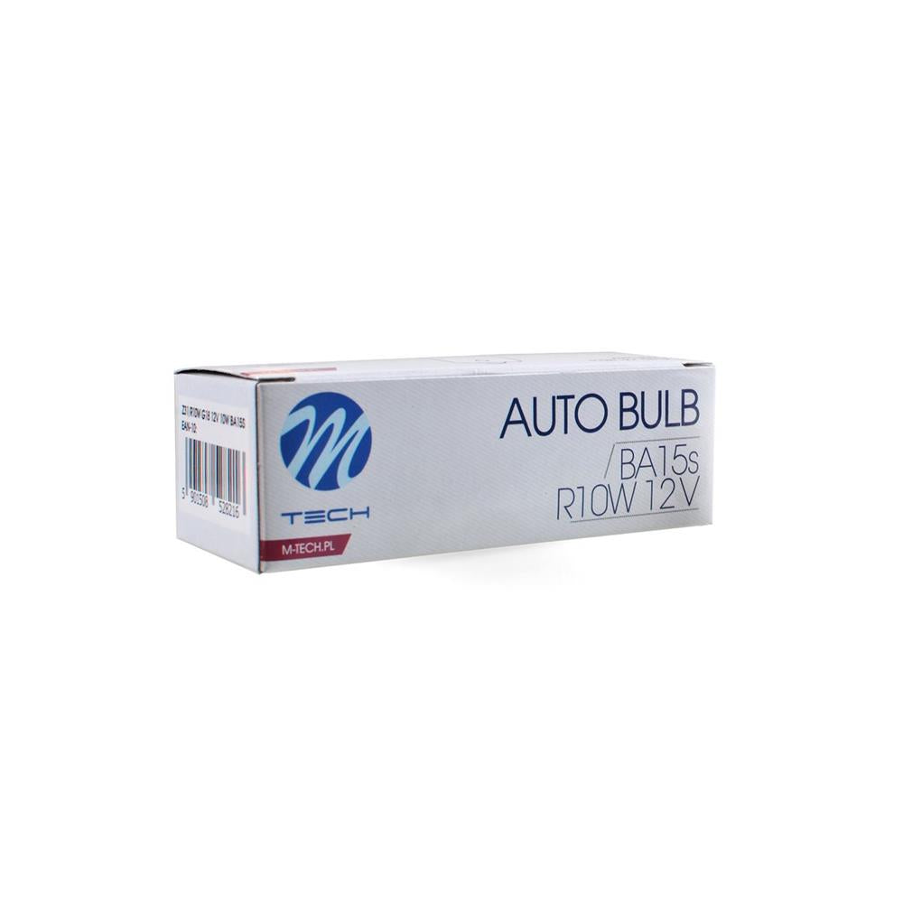 AMPOULE HALOGENE G18 BA15S 12V 10W (BOITE DE 10) MTECH