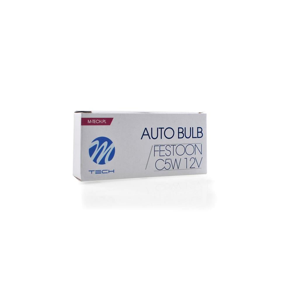 AMPOULE HALOGENE C5W SV8.5 (31MM) T11X31 12V 5W (BOITE DE 10) MTECH