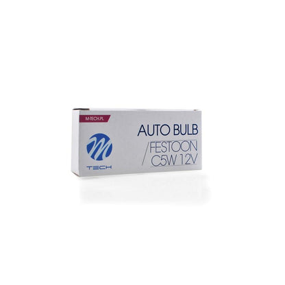 AMPOULE HALOGENE C5W SV8.5 (31MM) T11X31 12V 5W (BOITE DE 10) MTECH