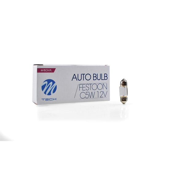 AMPOULE HALOGENE C5W SV8.5 (31MM) T11X31 12V 5W (BOITE DE 10) MTECH