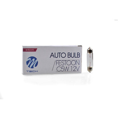 AMPOULE HALOGENE C5W SV8.5 (41MM) T11X41 12V 5W (BOITE DE 10) MTECH