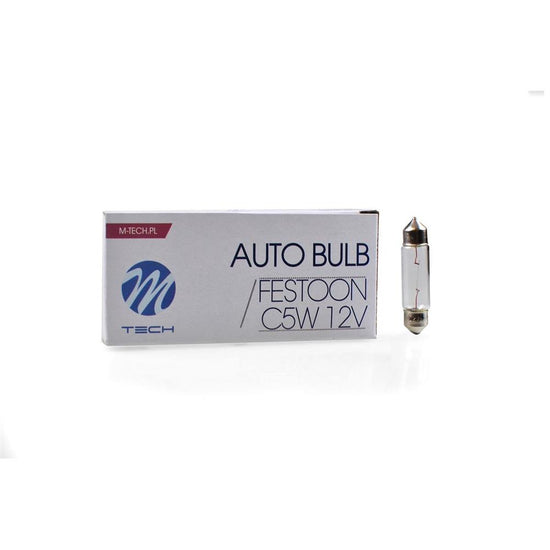 AMPOULE HALOGENE C5W SV8.5 (41MM) T11X41 12V 5W (BOITE DE 10) MTECH