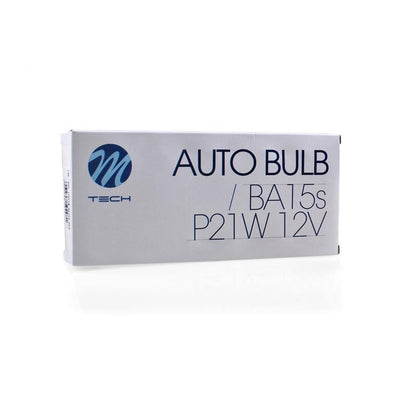 AMPOULE HALOGENE PR21W (S25) BA15S 12V 21W ROUGE (BOITE DE 10) MTECH