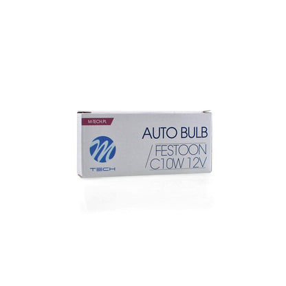 AMPOULES HALOGENES C10W SV8.5 (36MM) T11X36 12V 10W (BOITE DE 10) MTECH