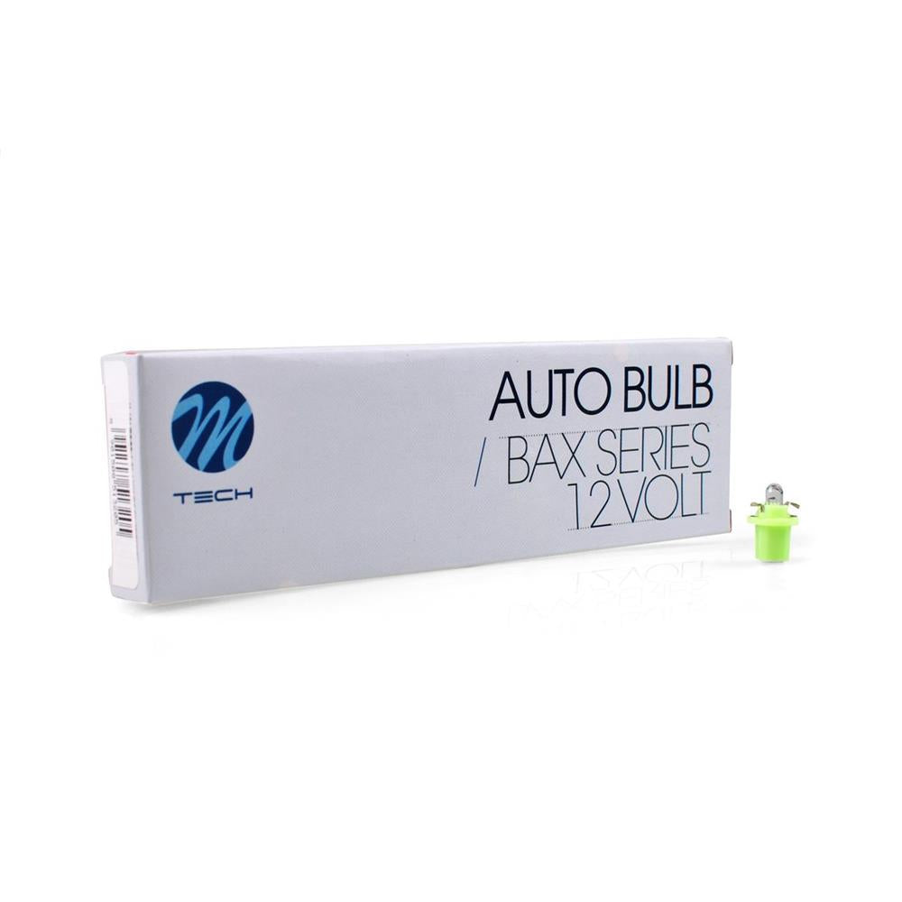AMPOULES HALOGENES B8.5D 12V 2W CULOT VERT (BOITE DE 10) MTECH